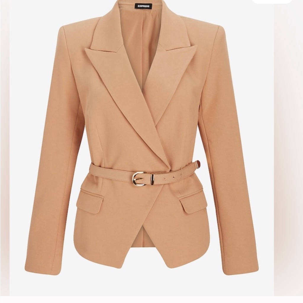 Express Double Breasted Belted Blazer Size Xl